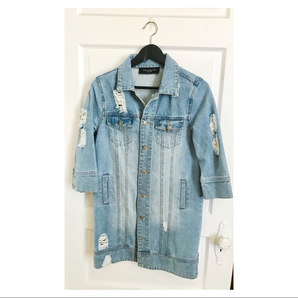 Akira Ripped Jean Jacket